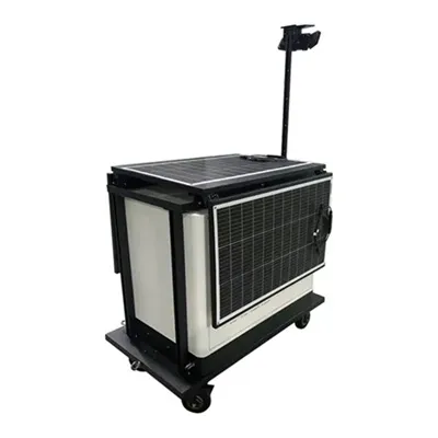 Comparison of a 20-foot folding container and a diesel generator