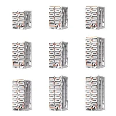 Solar energy storage device for commercial use