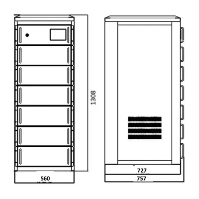 Lithium battery energy storage cabinet 150kW group purchase price