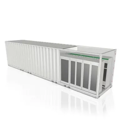 Off-grid containerized solar power systems for chemical plants